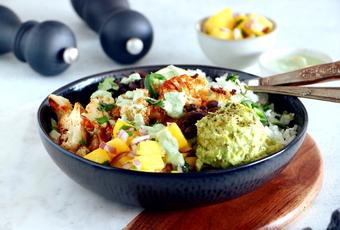 Vegetarian Cauliflower Burrito Bowl