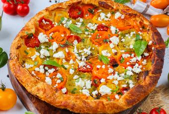 Rustic French Tomato Mustard Tart