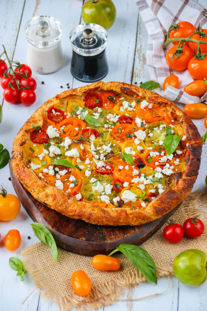 Rustic French Tomato Mustard Tart