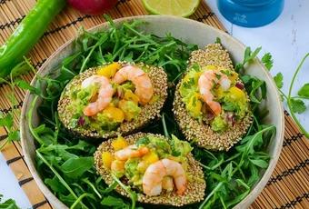 Tropical Avocado Boats