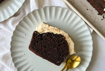 Caramel Clove's Chocolate Loaf with Espresso Mascarpone Frosting