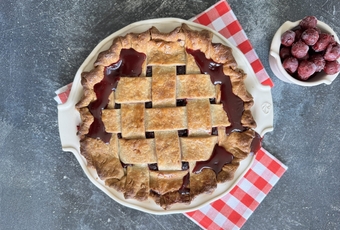 Cherry Pie with Lattice Crust