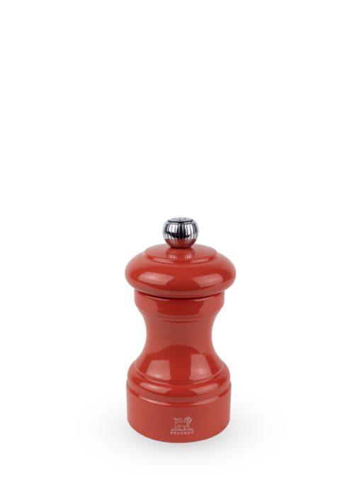 Bistro Manual pepper mill in terracotta gloss painted wood, 10 cm