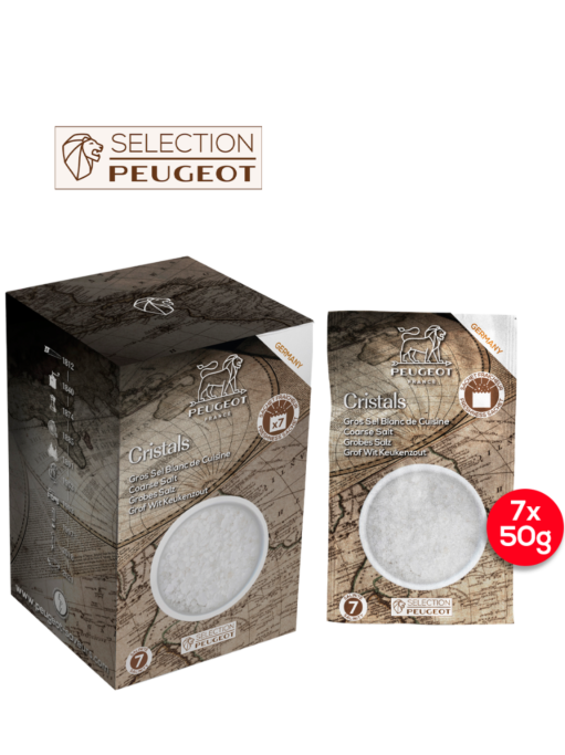 White salt 7 x 50g sachets of german white rock salt for cooking