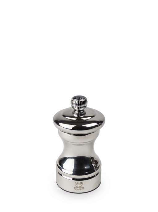 Bistro chef Manual salt mill, shiny stainless steel, 10 cm - 4 in