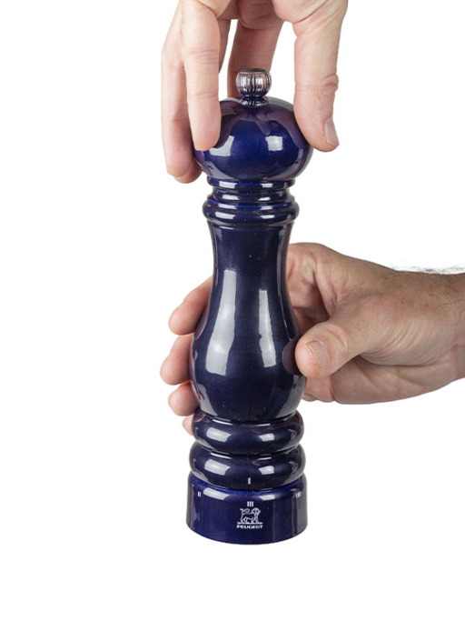 Paris u'select Manual pepper mill in wood, u'select, blue gloss