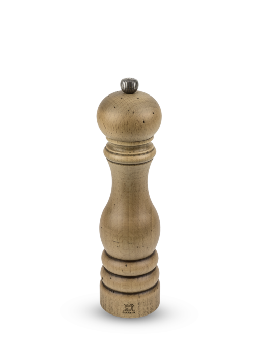 Paris antique Manual salt mill, beech wood with antique finish, 22