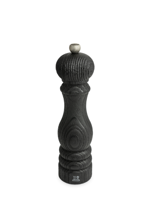 Paris nature black Manual upcycled wooden pepper mill and its fair