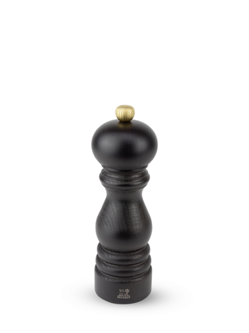 Paris Manual pepper mill, chocolate finish, beech wood, 18 cm