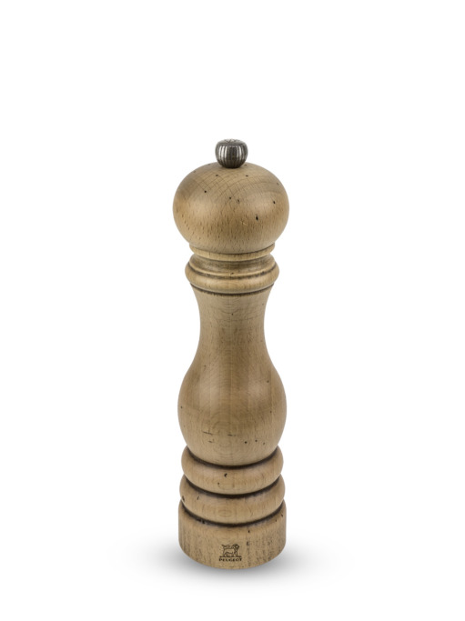 Paris antique Manual salt mill, beech wood with antique finish, 22