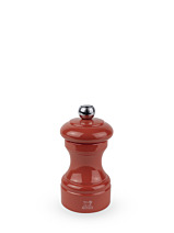 Bistro Manual pepper mill in terracotta gloss painted wood, 10 cm