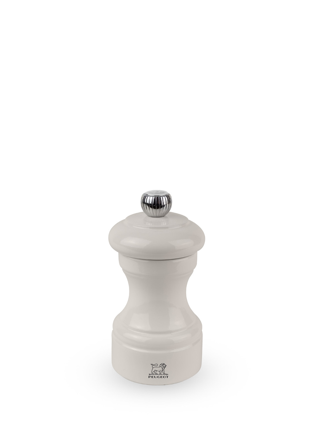 Bistro Manual salt mill in ivory gloss painted wood, 10 cm - 4