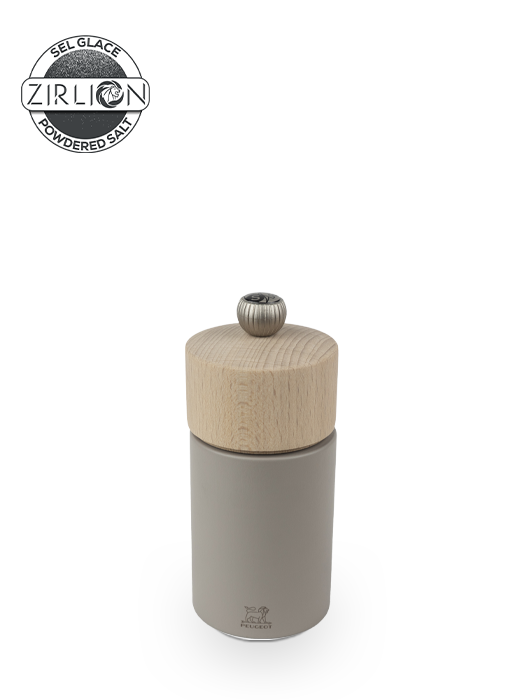 Boreal Manual salt mill in wood, pebble gray, 12 cm - 5 in