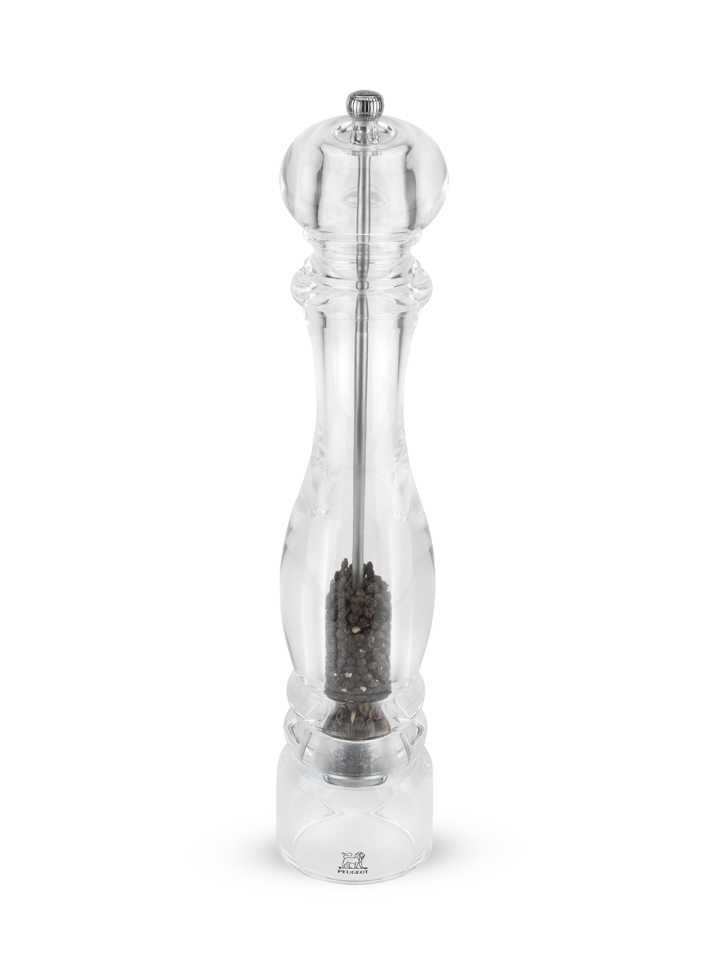 Nancy Manual pepper mill, acrylic, 38 cm - Peugeot Saveurs